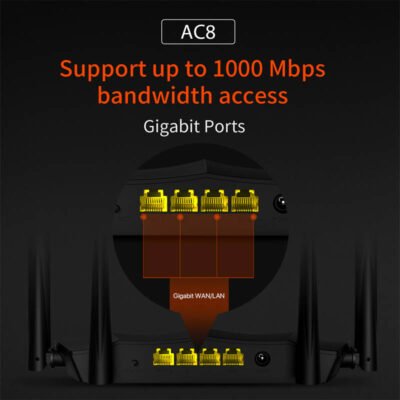 Tenda AC8 Dual-band Gigabit Wireless Router ac8 modern solar cctv 02