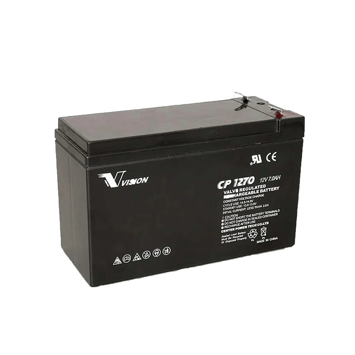 Vision 12V 7Ah Lead Acid Battery