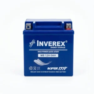 INVEREX BATTERY YBR Original Size Battery 12V 5Amper For YBR125 All Models & Gd110 All Models
