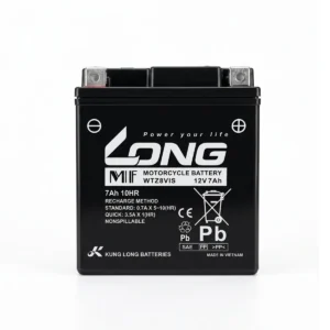 Long (Kung Long) WTZ8VIS 12V 7Ah Motorcycle Battery – Maintenance Free